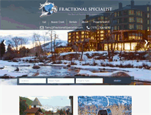Tablet Screenshot of fractionalspecialist.com